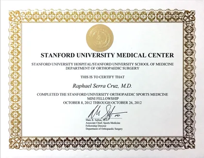 CERTIFICADO Stanford